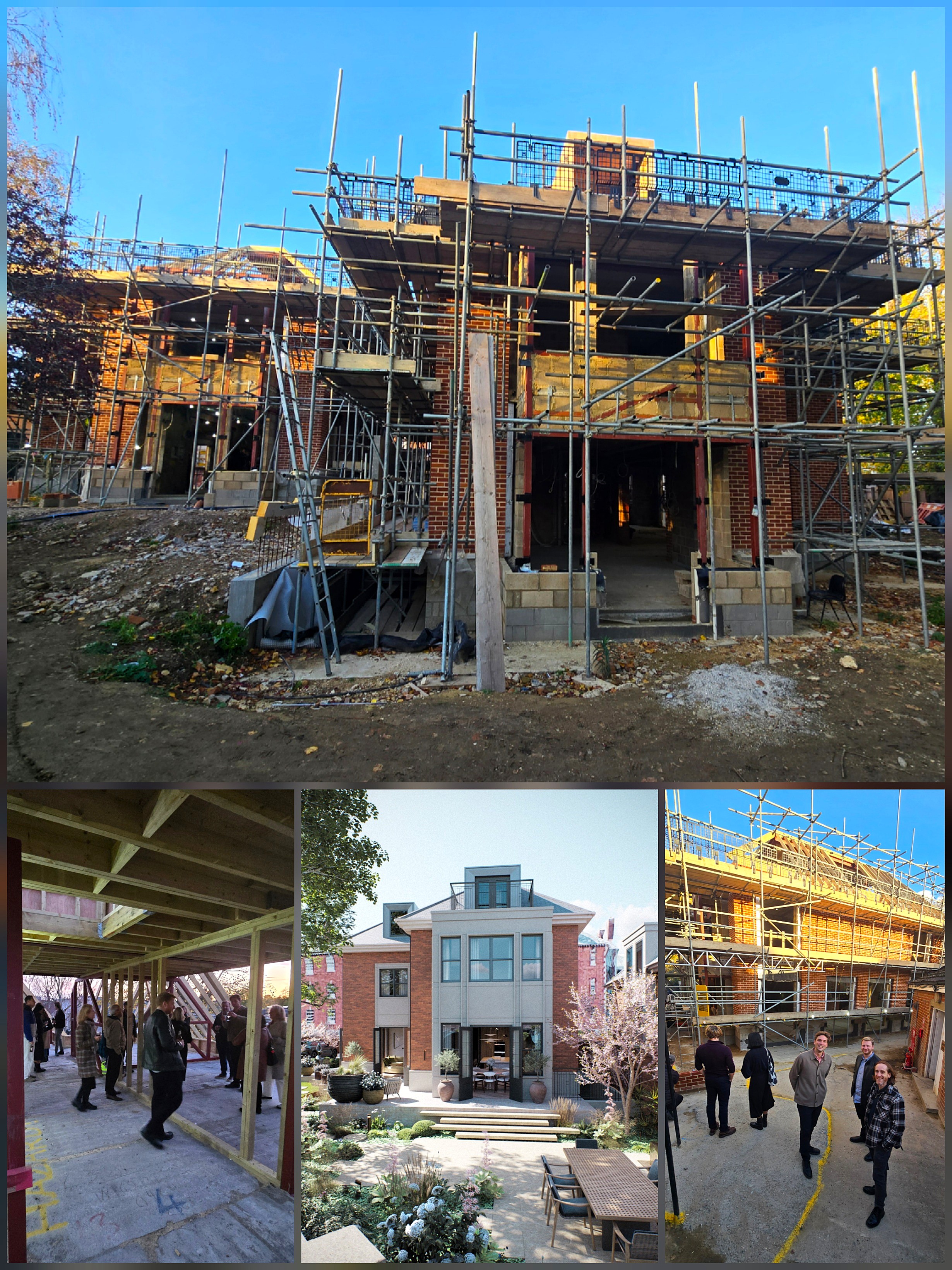 Wimbledon Walled Villas Topping Out celebration